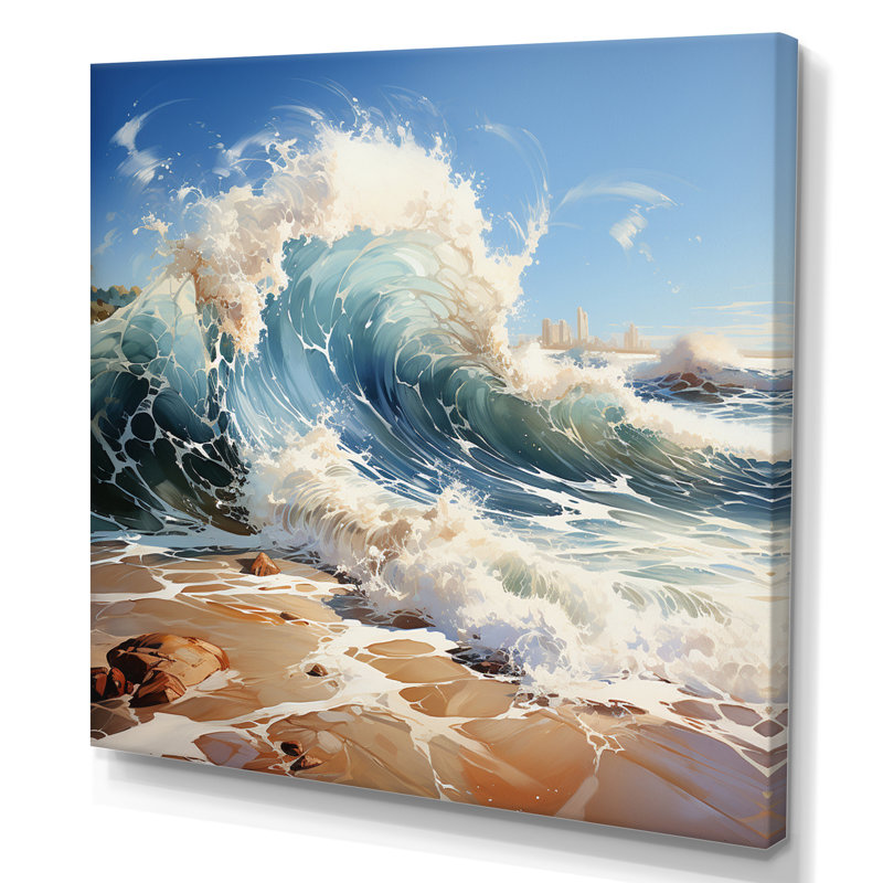 Photo de plage Coastal Symphony V, Toile tendue, H 24 po x l 24 po x P 1 po