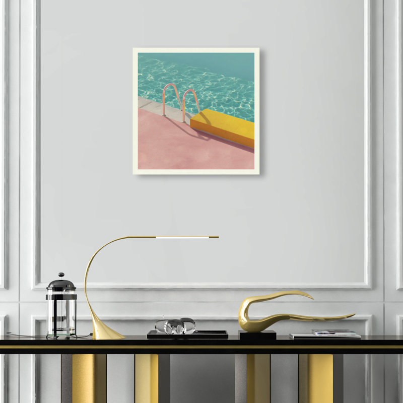 Poolside Symmetry II Print by Oliver Gal, 16"H x 16"W, Gallery Wrapped