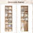 Nyajiah Cube Bookcase with Adjustable Shelves, 70.8" H x 19.6" W White Wood Modern Media & CD Storage-1892500841