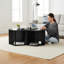 Table de chevet 47,24 po Hexagonal Table d'appoint table de chevet 2 pièces | Idée de cadeau-162487010