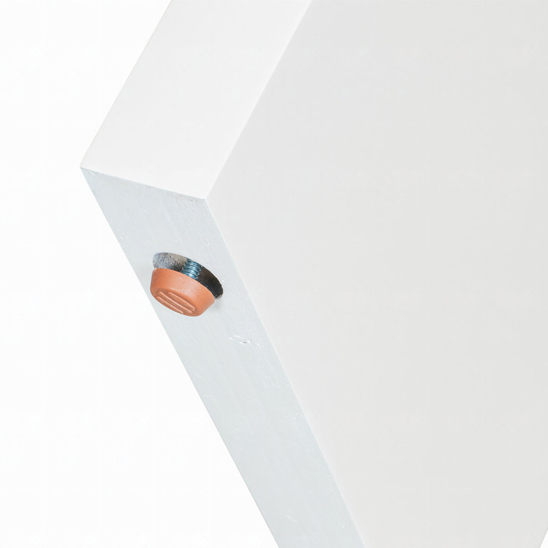 Grande console de 60 pouces aux lignes géométriques épurées, Blanc