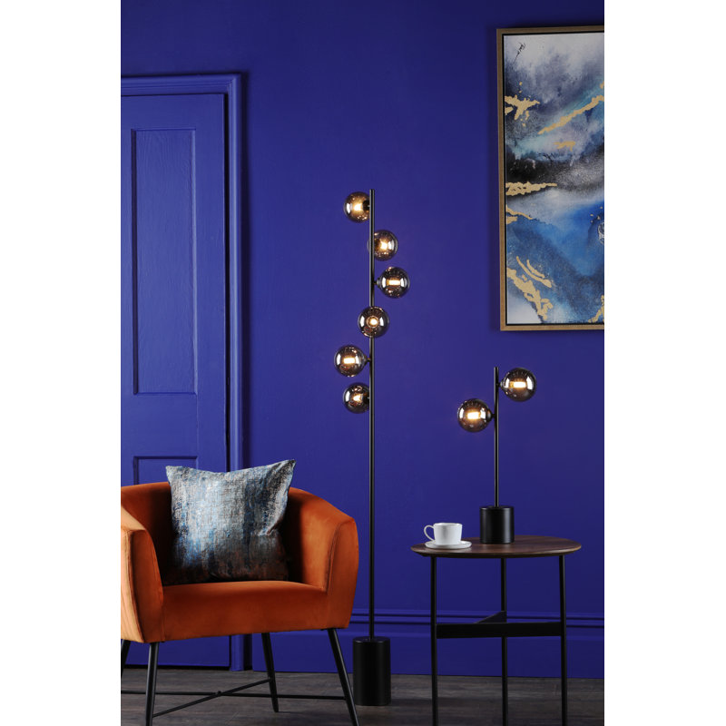 Metal Table Lamp Lamp, Black, 48 cm H x 22 cm W x 21 cm D