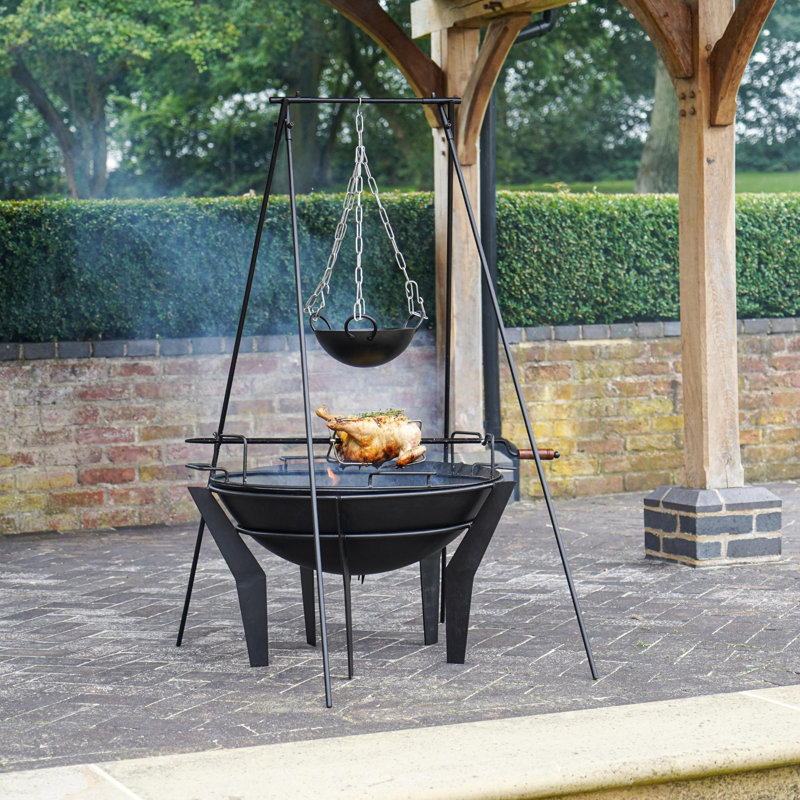 Round Steel Wood Burning Fire Pit