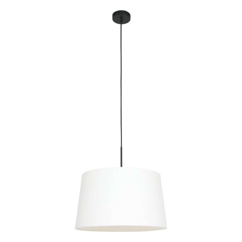 Durelle 1 - Light Black Single Pendant, White
