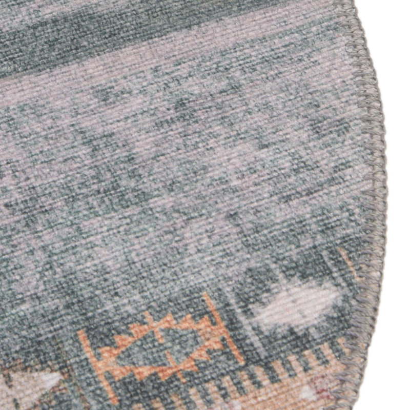 Arvene Chenille Geometric Indoor Rug, Oval 2' x 3'1"