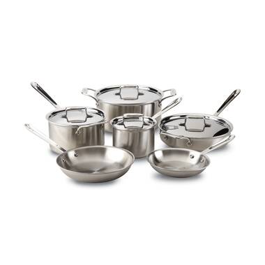 D3 - 10 Piece Tri-Ply Stainless Steel Cookware Set I All-Clad