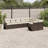 Vidaxl Garden Sofa Set Brown, Cream White