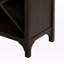 Armoire à vin avec support en verre au fini espresso Adria, H 37,52 po x l 19 po x P 12,6 po