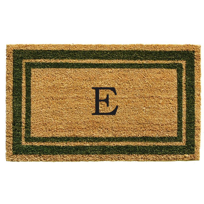 Tapis d'entrée antidérapant Stortz, Vert sauge / brun, E, Rectangle 1 pi 6 po x 2 pi 6 po
