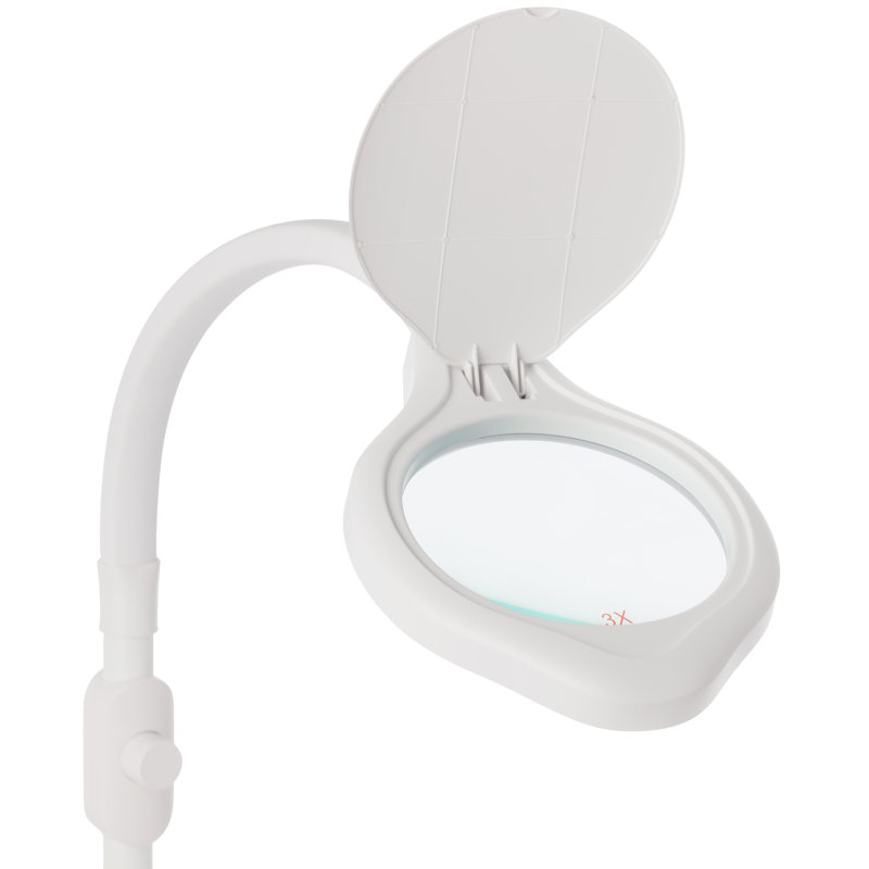Kelvin Temperature Changing Magnifier Floor Lamp - White