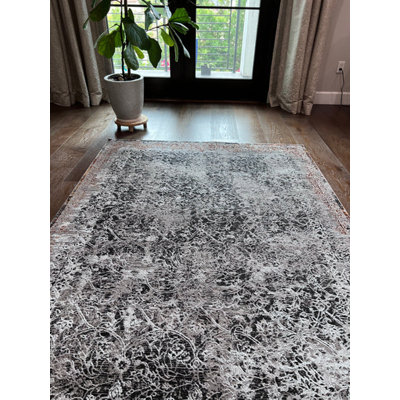 Tapis rectangulaire Jayla avec envers antidérapant