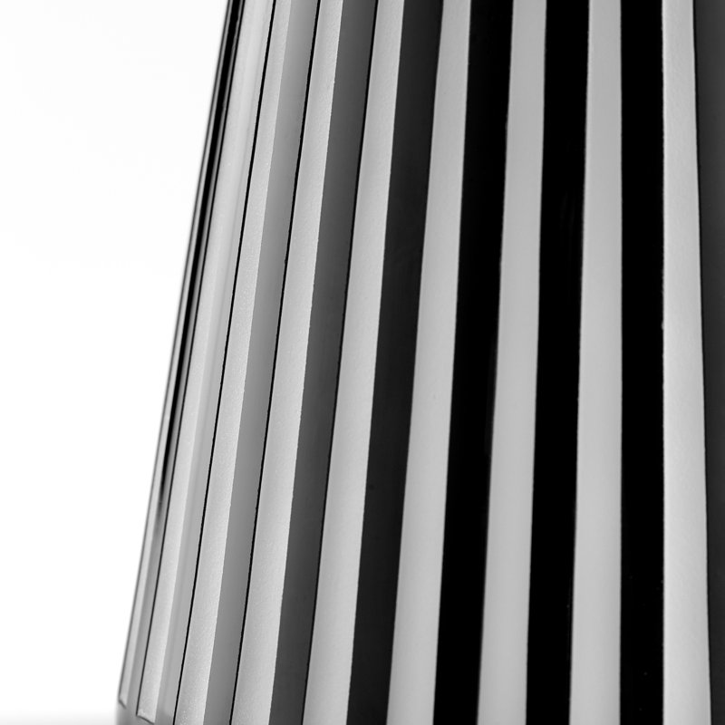 Vector Glass Table Vase 1, 12.25" H x 6" W x 6" D