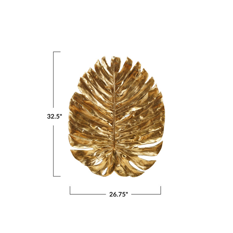 Resin Leaf Wall Décor