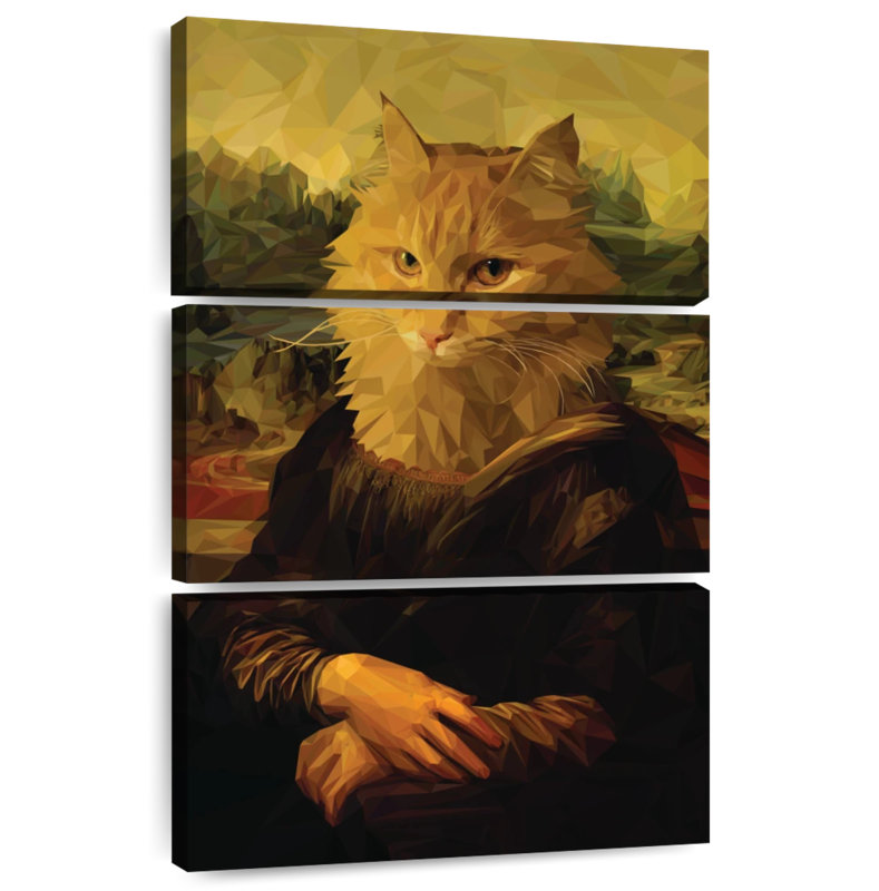 Brampt Mona Lisa Cat, 57" H x 36" W