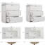 Meuble-lavabo double 60 po, deux comptoirs en céramique inclus, conception de déversement, tiroir pleine extension, finition brillante, convient aux plans de redécoration, évier à montage en douceur, pré-comptoir