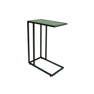 Alward Glass Top C Table End Table