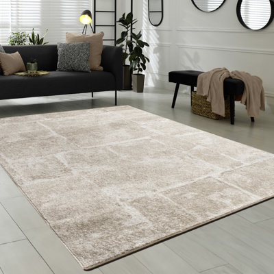 Brading Abstract Shag Area Rug