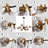Azria 8 - Light Iron Dimmable Sputnik Sphere Chandelier