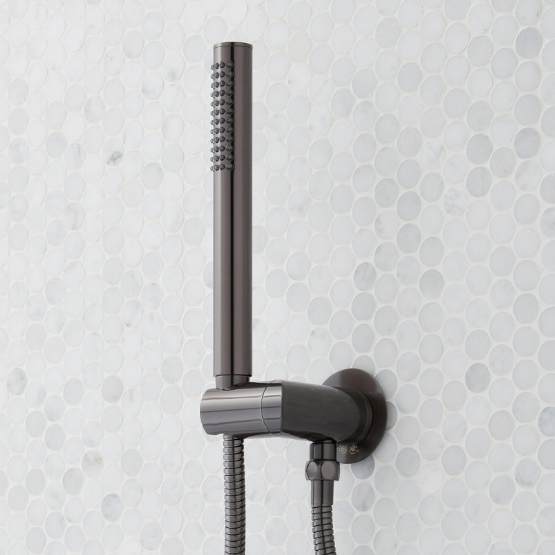 Vassor Shower System with Rain Shower Head, Hand Shower, Hose, Valve Trim and Diverter