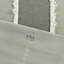 Housse de couette pour lit double / grand en coton 3 pièces - et rayée blanche avec garniture de literie