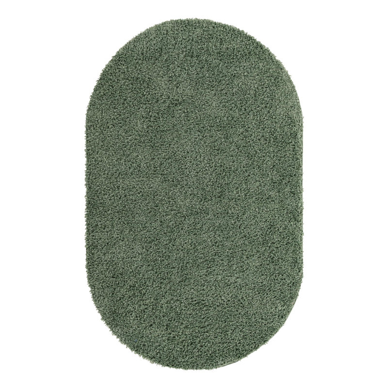 Tapis sauge tissé à la machine Wegate, Ovale 7 pi 10 po x 10 pi