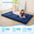 Japanese Futon Mattress,Floor Mattress Thicken Sleeping Mattress Foldable & Portable Roll Up Camping Mattress,Navy-830773108