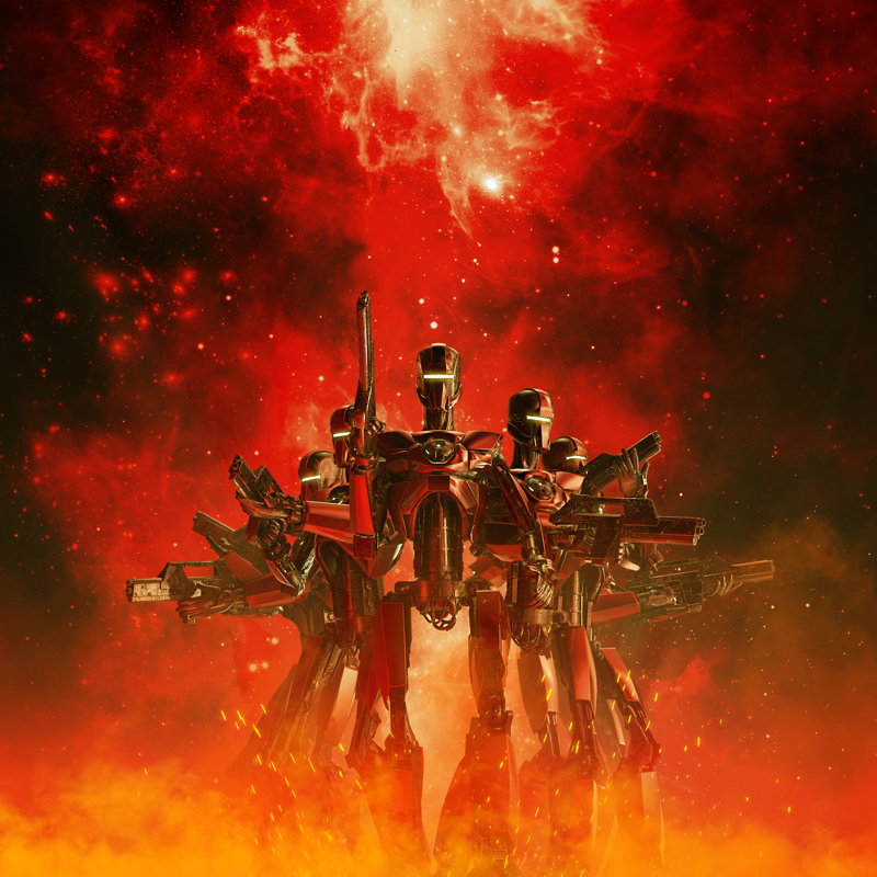 Heat Of Battle by Grandeduc - Wrapped Canvas Print, 30cm H x 30cm W x 3.8 cm D