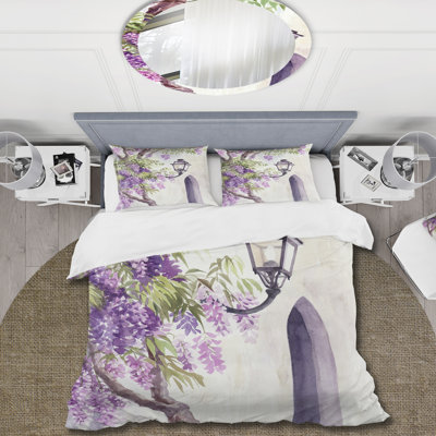 Polyester Twill Floral Duvet Cover