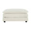 Ensemble de salon modulaire en forme de U avec 2 repose-pieds et repose-pieds réversible, blanc, repose-pieds convertible en éponge, style minimaliste moderne