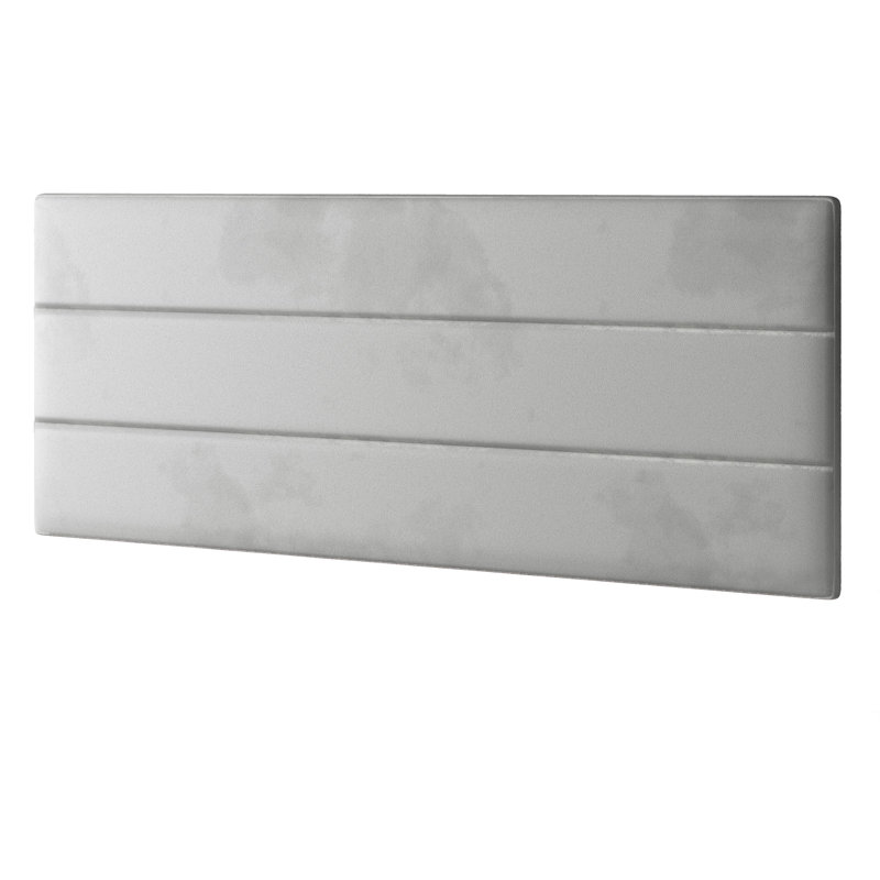 Brand Upholstered Headboard, Double (4'6), Silver
