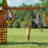 Backyard Discovery Tucson Cedar Wood Swing Set with Wave Slide, Play Deck, Rock Wall Ladder, and Snack Bar Window