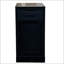 Bar à vin noir modulaire 24 bouteilles en noyer noir, pour les amateurs de vin et de décoration intérieure moderne.