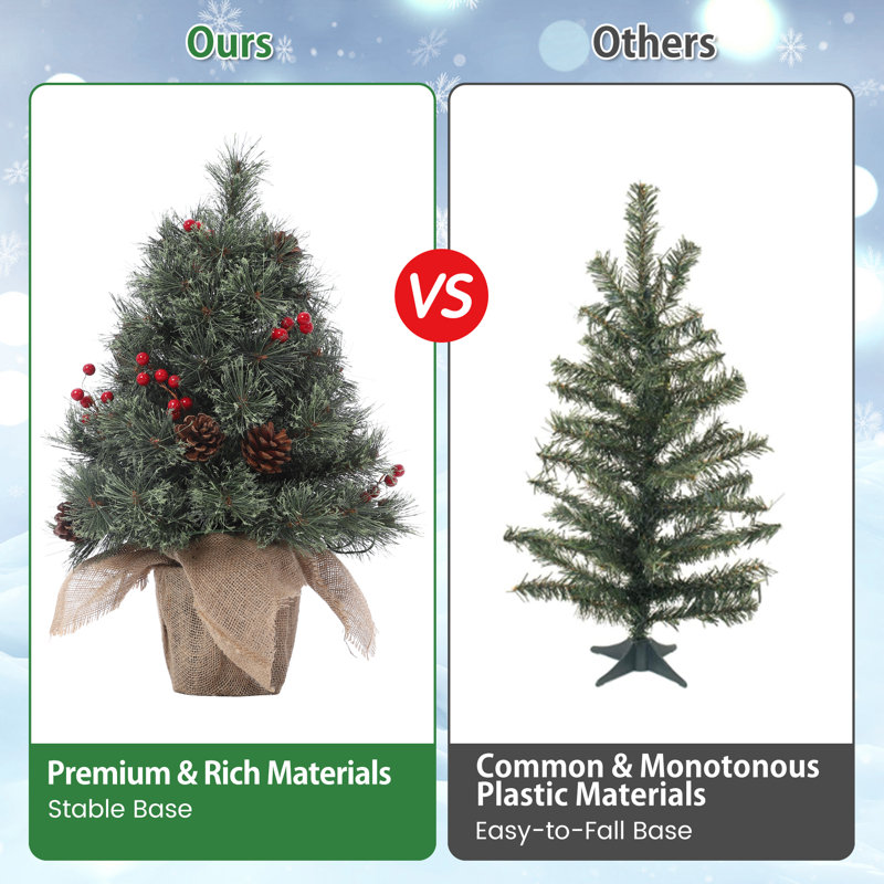 Petit paquet de 2 arbres de Noël