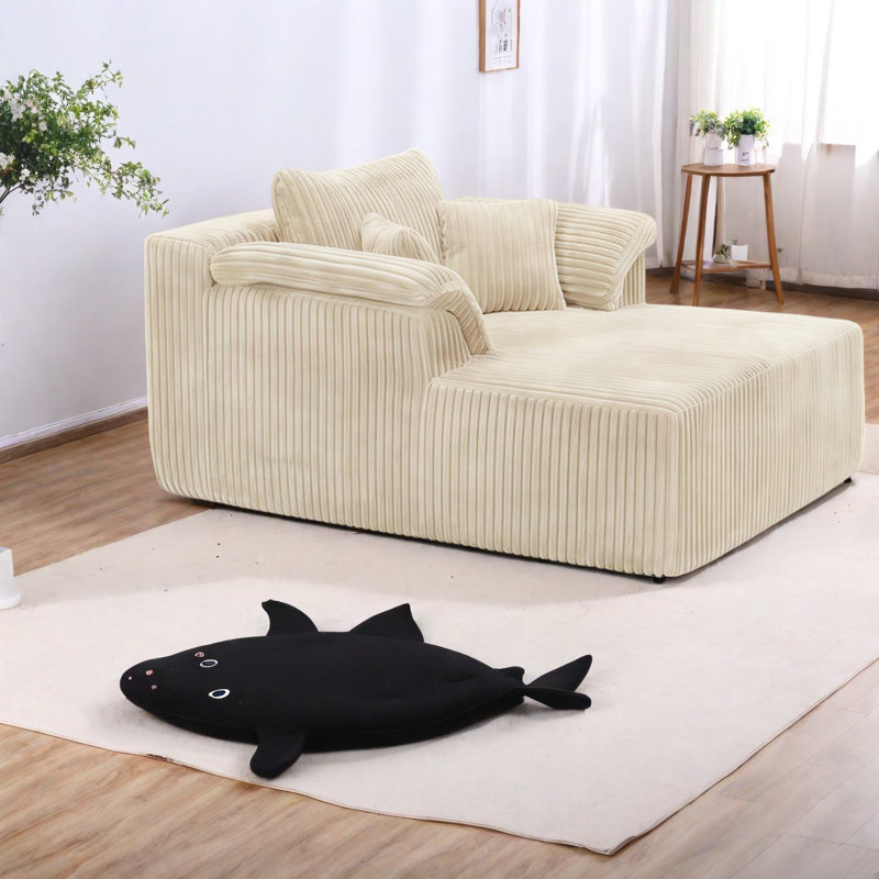 Canapés spacieux en mousse, chaise moderne surdimensionnée pour la maison, aucun assemblage requis