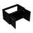 30 Inch Bathroom Cabinet With Basin, Wall Mounted, Black Chestnut Finish, Thick Resin Sink, Quiet Door, Accessory Sink Vanity, Color, Smooth Hinges, Fixture-755074069