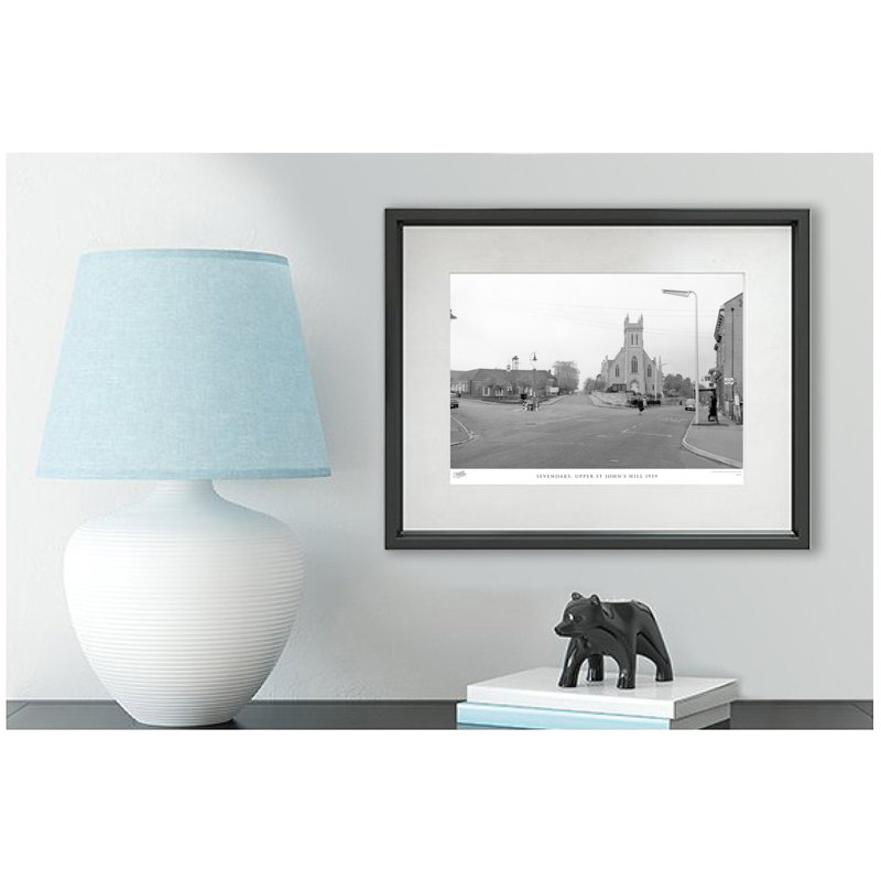 Sevenoaks, Upper St John's Hill 1959 by Francis Frith - Single Picture Frame Print, 45cm H x 60cm W x 2.3cm D