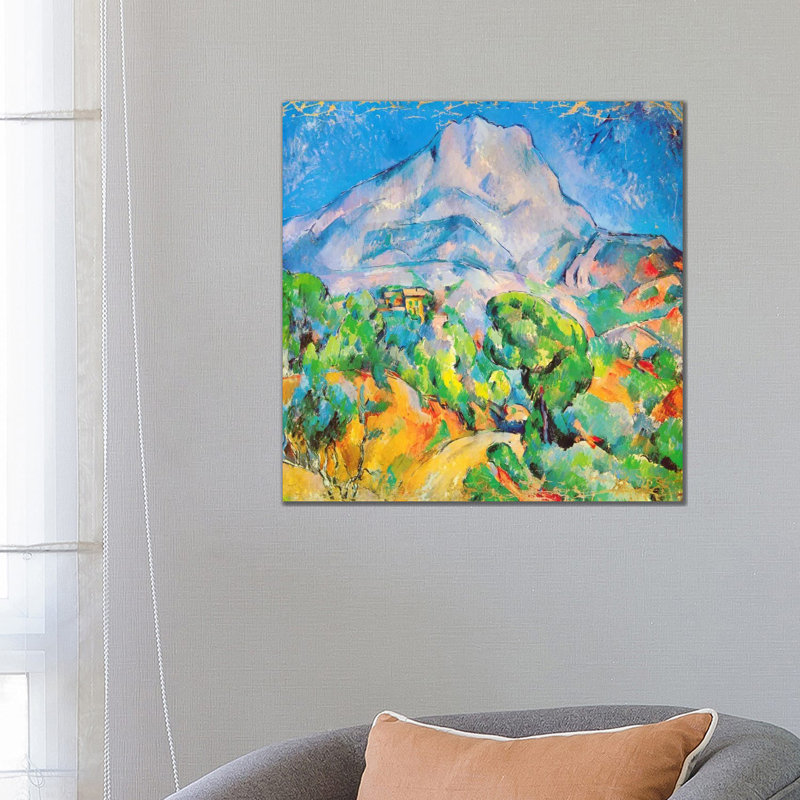 La Montagne St. Victoire by Paul Cezanne - Wrapped Canvas Painting, 66.04 cm H x 66.04 cm W x 1.91 cm D