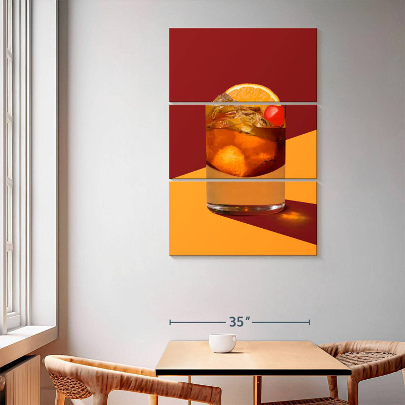 Yarlin Old Fashioned Bar Cocktail, 65" H x 42" W