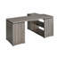 Bureau en L avec tiroirs et tablettes
