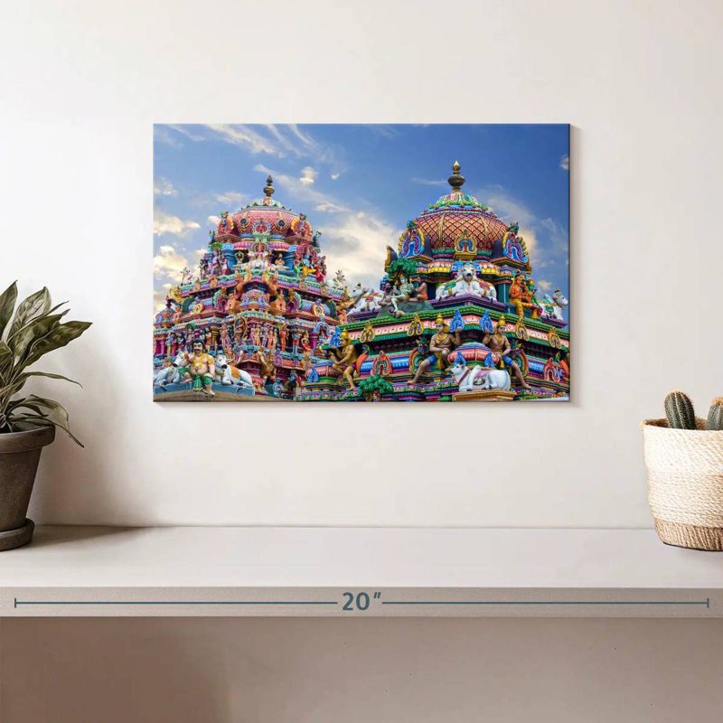 Adella Gopuram Hindu Temples, 8" H x 12" W
