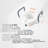Raised Toilet Seat, 5" Height Raised, 350 Lbs Weight Capacity, For Round And Elongated Toilet, Twist Lock Installation,19.1" - 21.7" Adjustable Width, For Elderly, Handicap, Patient, Pregnant, M