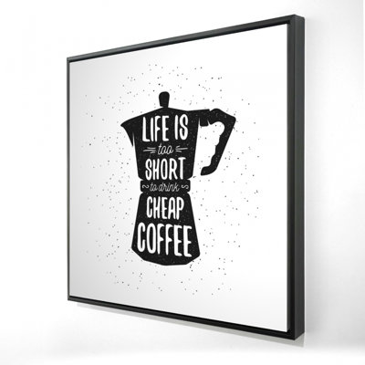 «Life And Coffee» sur toile