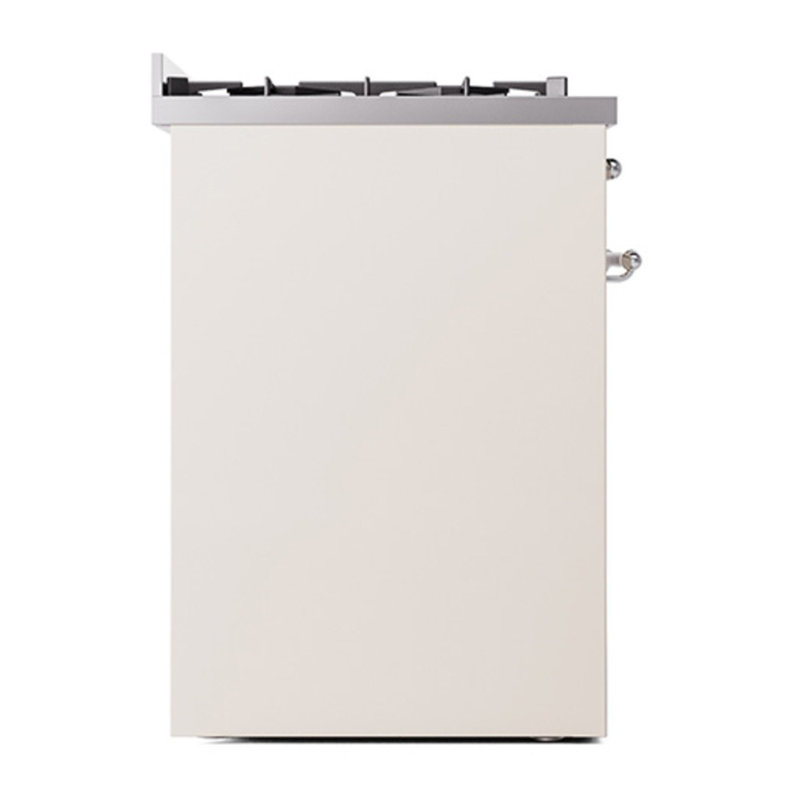 ILVE Nostalgie II 30 in Dual Fuel Range, Antique White/Chrome, Natural Gas