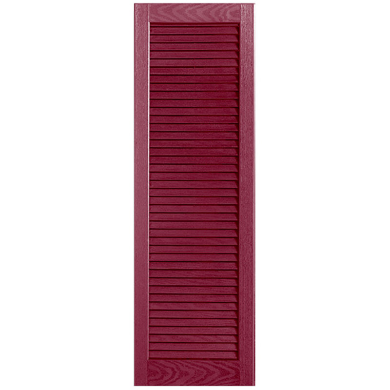 Paire de volets à persiennes droites, 65 po, 15 po, Baie