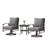 Nickita Outdoor Metal 7-Person Patio Set With Two Tables And Cushions-851975220