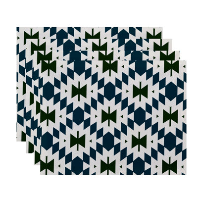 Senoia Polyester Geometric Rectangle Placemat