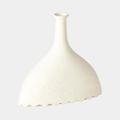 Adelyn, Camille, and Noelle Noelle Geometric Vase-White 9"H x 4"W x 9"D Vase