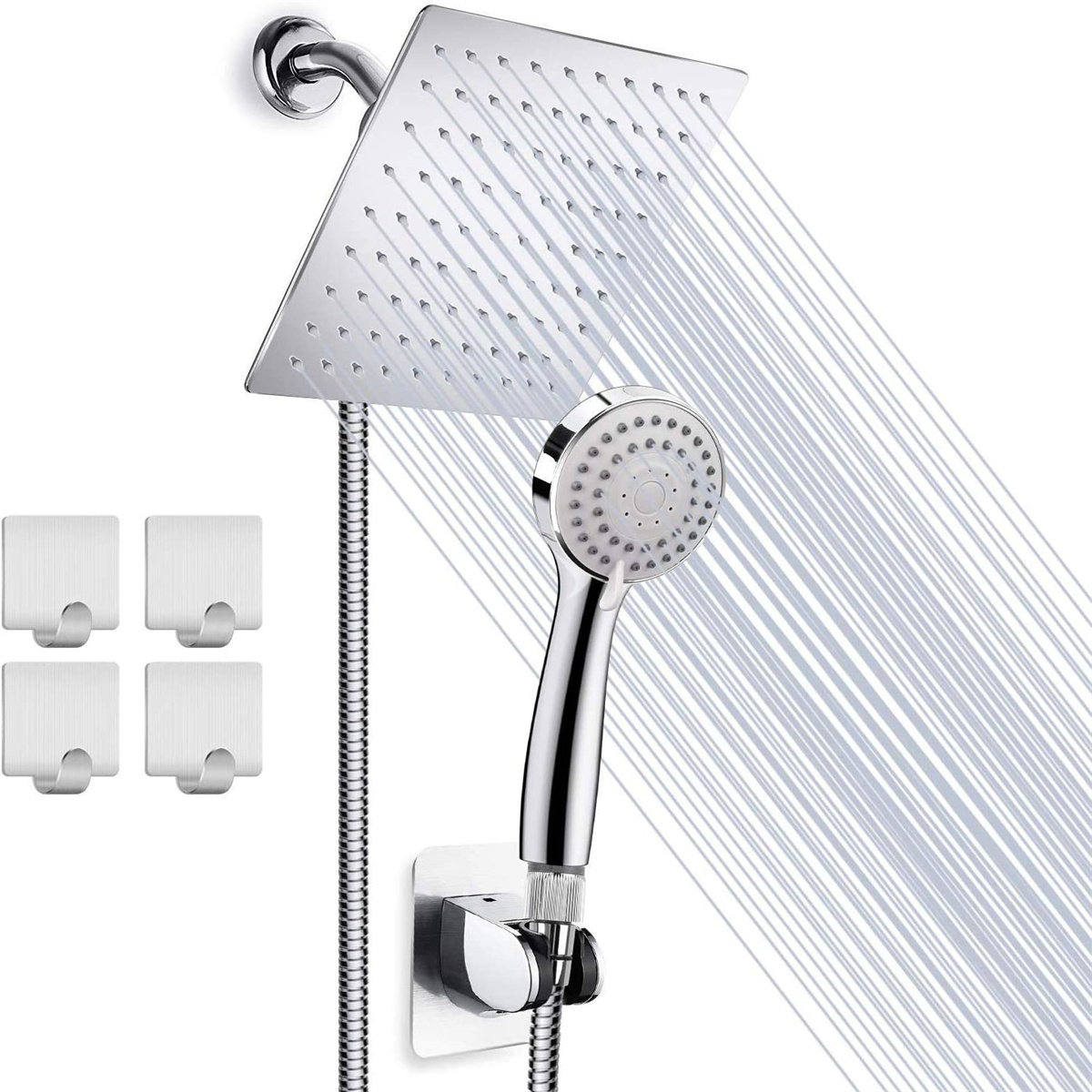 YITAHOME Dual Shower Head 2 5 GPM GPM Wayfair   Dual Shower Head 25 Gpm Gpm 