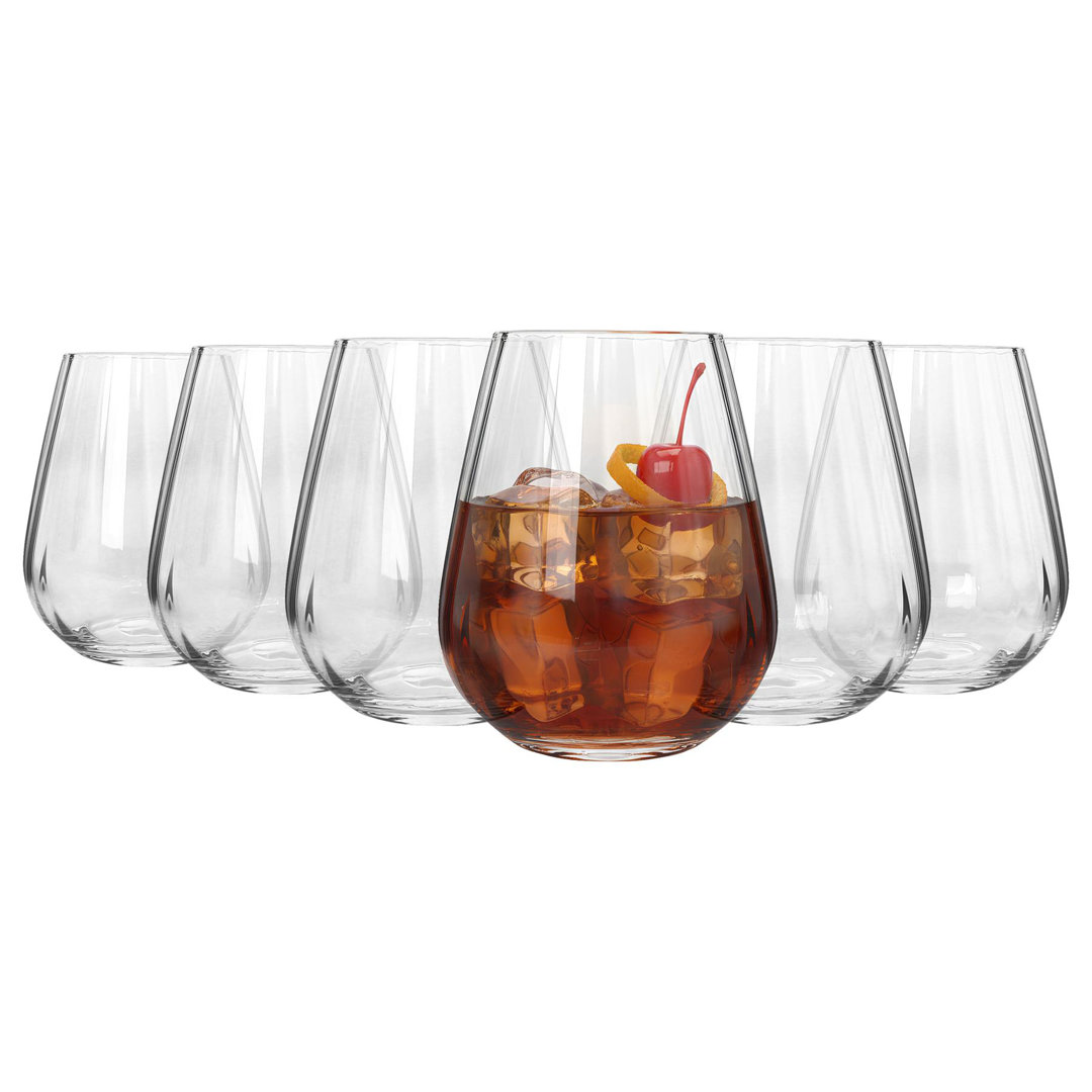 Argon Tableware Kensington Optic Crystal Tumbler Glasses - 460Ml - Pack Of 6 - Clear - Image 5