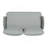 Steel Loveseat And Table, Off White+Grey-1485925006-1485925004